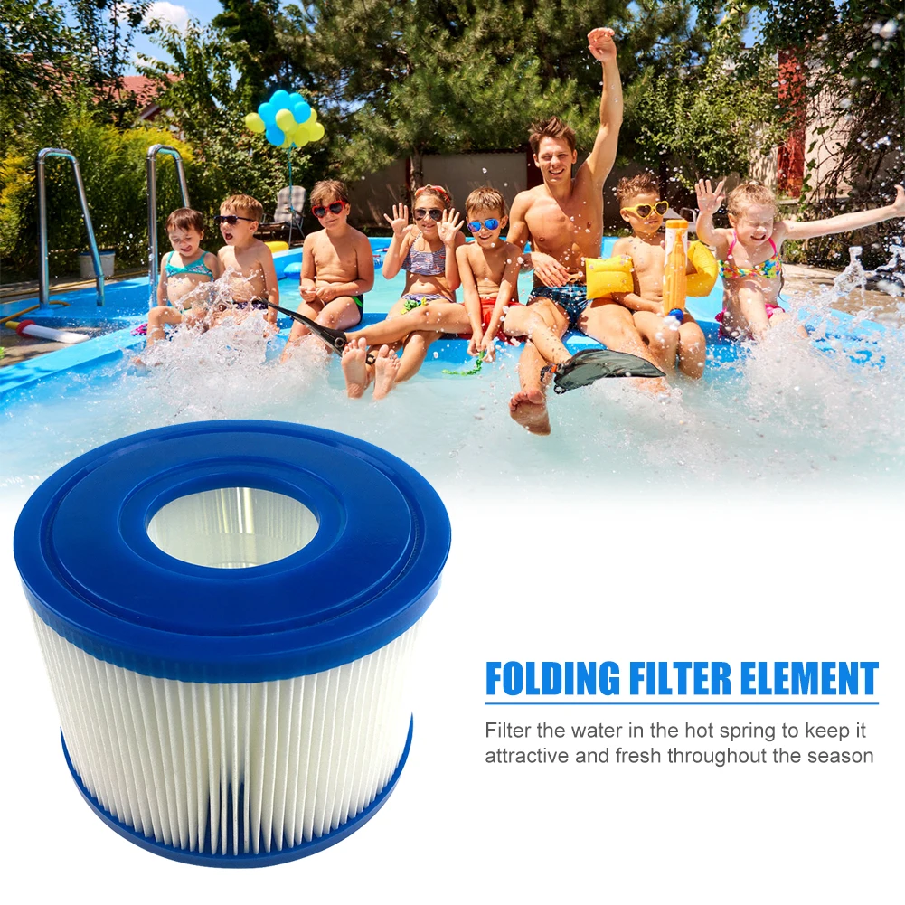 

Hot Tub SPA Replacement Filter Cartridge Swimming Pool Folding Filter Element Easy Carrying Swimming Portable Parts