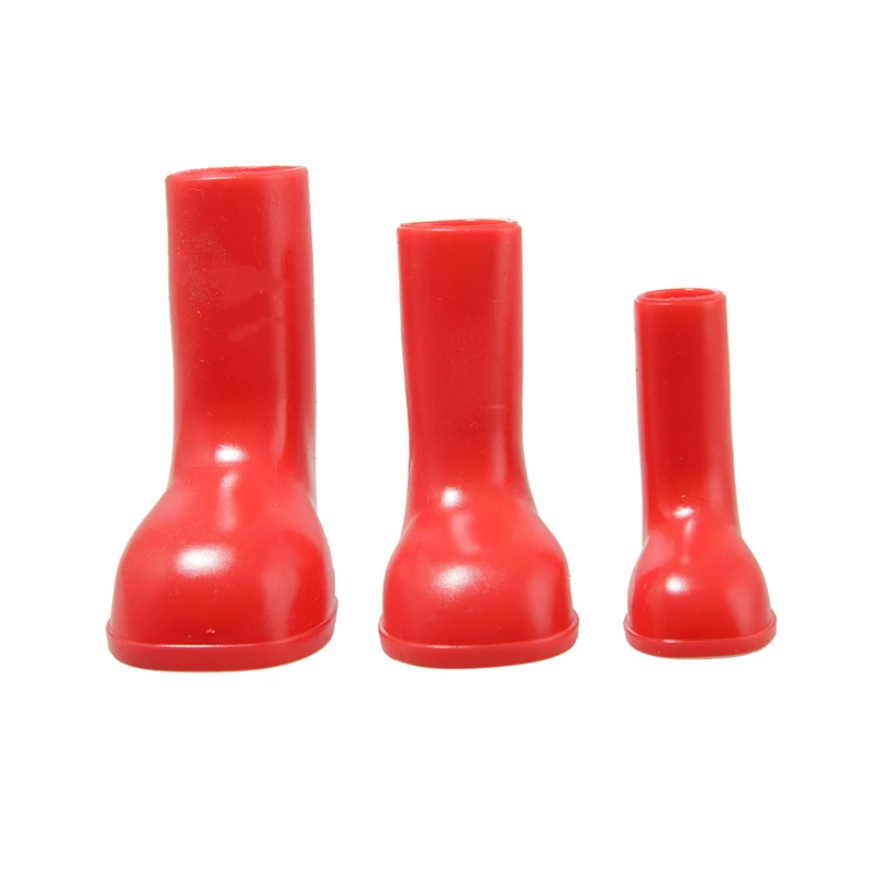 

Dog Rain Shoes Solid Color Dog Booties Anti - Slip Rubber Waterproof Dog Cat Rain Shoes Durable Dog Shoes 4Pcs/Set
