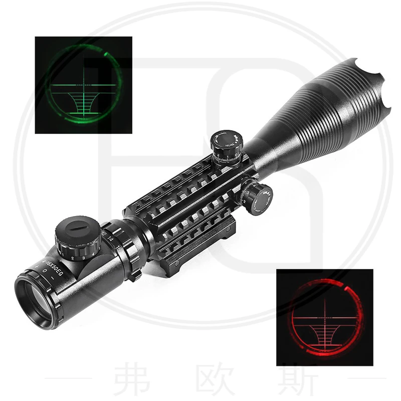 Тактический прицел для Пейнтбольного ружья 4 16x50 винтовка с красной зеленой