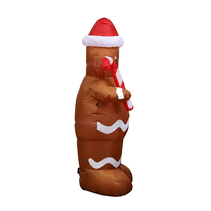 

Inflatable Christmas Santa Claus Gingerbread Snowman LED Decoration Outdoor Home Decoration KSI999