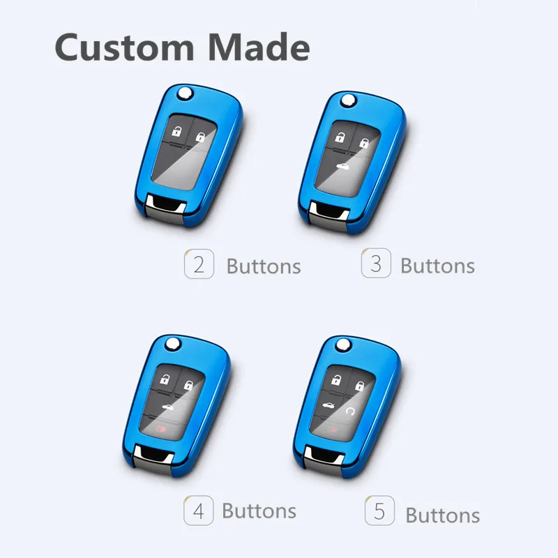 Full-Protective TPU Soft Folding Key Case Shell Holder Covers For Buick Chevrolet Cruze OPEL Artificial Crystal Pendant | Автомобили и