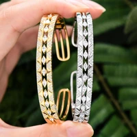 missvikki high quality luxury trendy retro mix match bangle ring for women bridal jewelry sets wedding ladies perfect gift