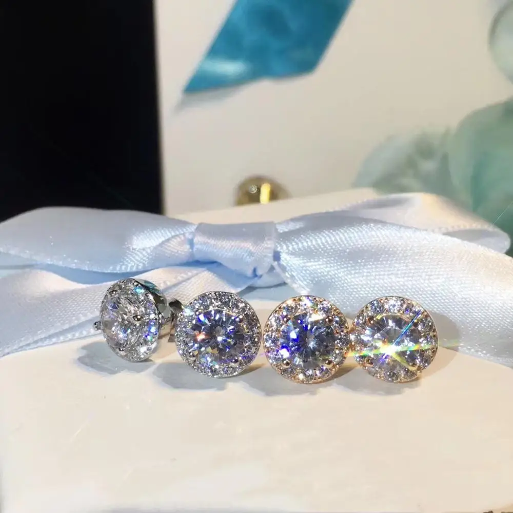 TSHOU293 Стерлинговое Серебро 925 пробы модные ювелирные изделия круглые серьги с