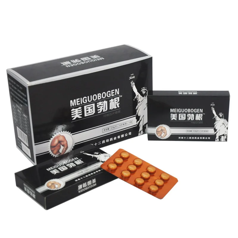 Американские черные золотые 12 таблеток Мужские для мужчин натуральные улучшения