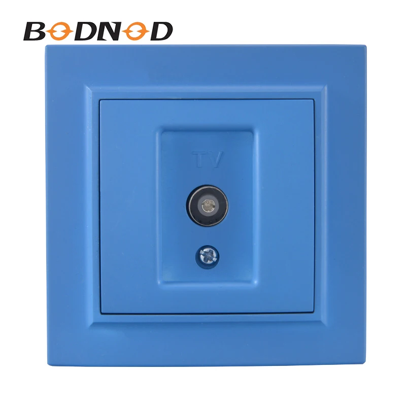 Новое поступление 100% оригинальная ТВ розетка небесно голубого цвета евро