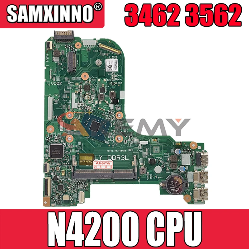 

Akemy 16823-1 GFV07 N4200 Процессор для DELL INSPIRON 3462 3562 материнская плата CN-021W95 21W95 материнская плата 100% тестирование