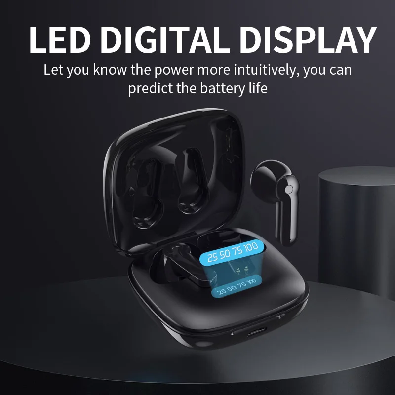 NBL 5 0 наушники вкладыши TWS Bluetooth Беспроводной глубокий бас светодиодный Мощность