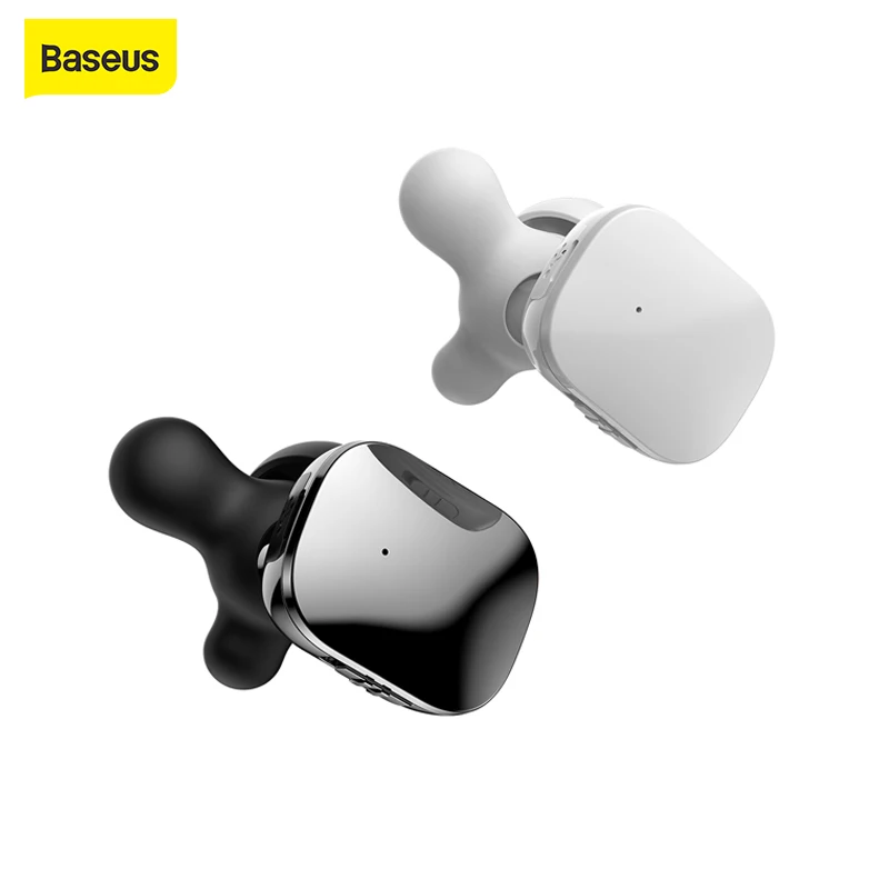 Baseus W02 TWS беспроводные Bluetooth наушники с микрофоном 4D стерео 60 мАч умное сенсорное