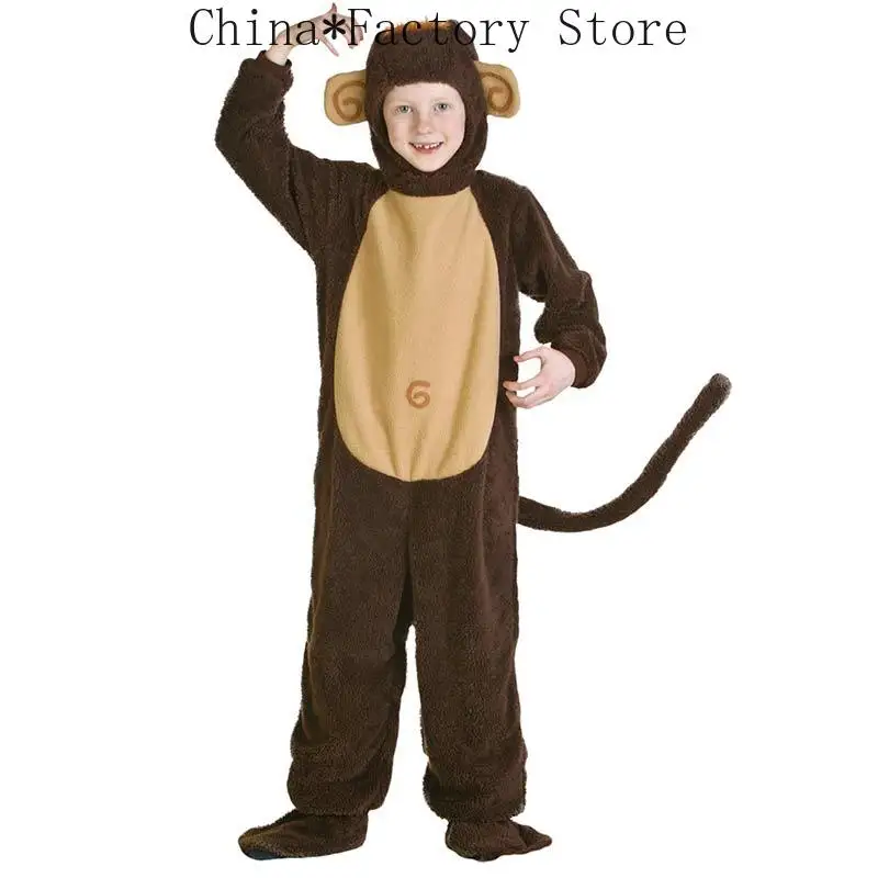 

Child Monkey Costume For Boys And Girls Warm Thick Cosplay Costumes With Advertising Promotion Carnival Halloween