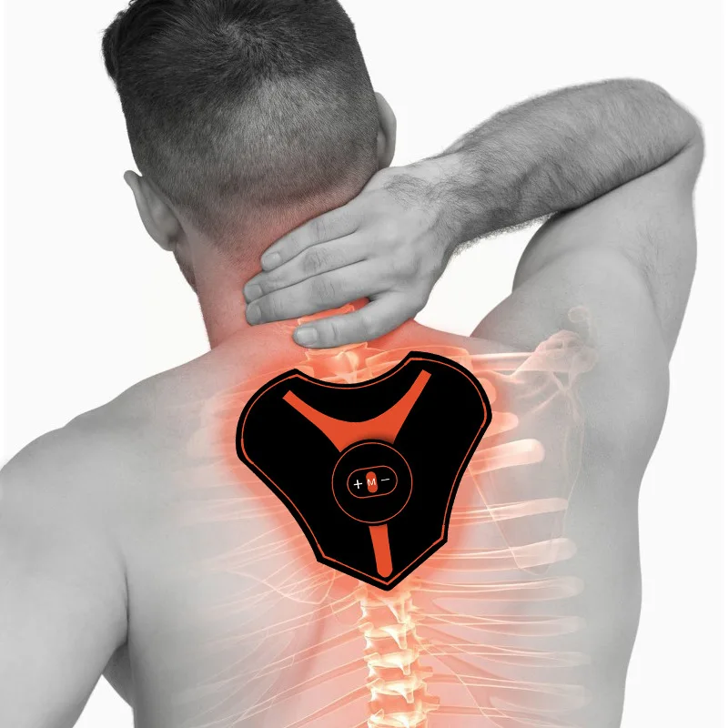 

Mini Electric Neck Back Massager Muscle EMS Stimulator Therapy Pressure Pain Relieve Swollen Cervical Shoulder Remover
