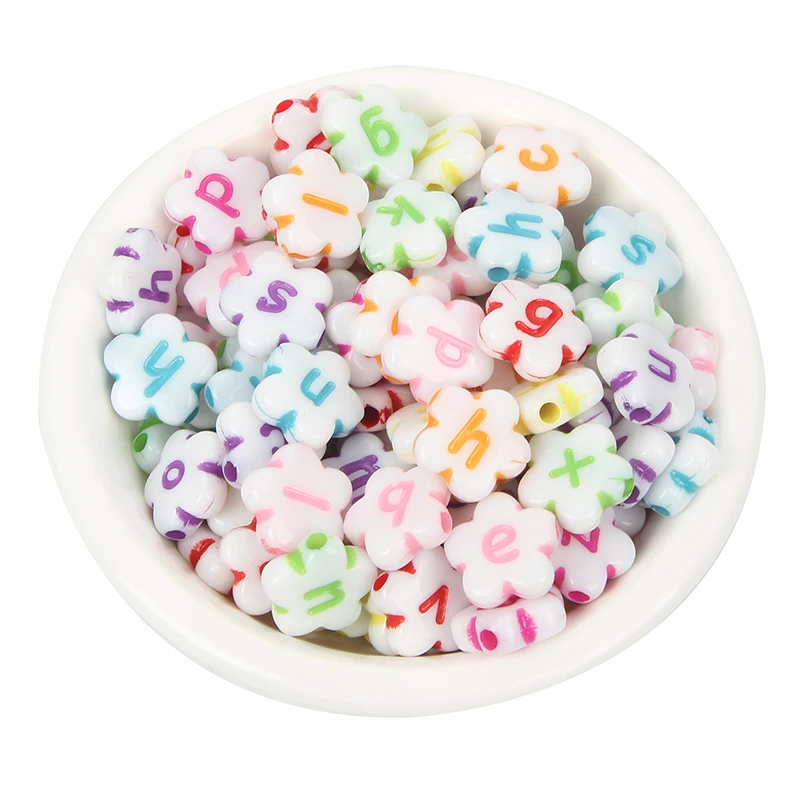 Акриловые шарики в виде цветов сливы 100 шт. для ювелирных изделий разметка бисер