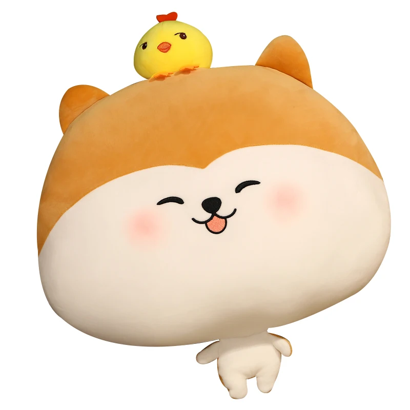 

45cm Hot New Product Cartoon Anime Shiba Inu Pillow   Soft PP Cotton Stuffed Animal Plush Toy Almohada de felpa