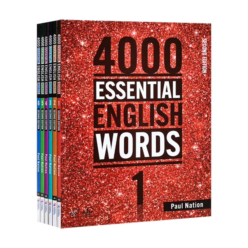 New 6 Books/Set 4000 Essential English Words Level 1-6 IELTS, SAT Core Words English Vocabulary Book Best Chinese Products