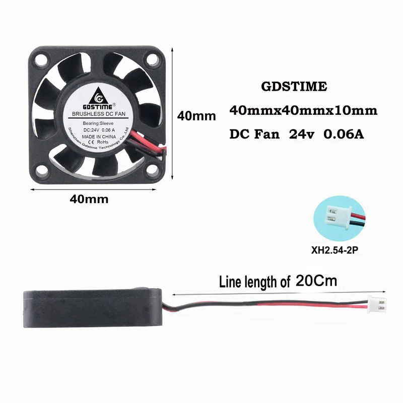 100 шт. вентилятор охлаждения для ПК 40 х40х10 мм 4 см|fan 40x40x10mm|fan 40mmcooler fan |
