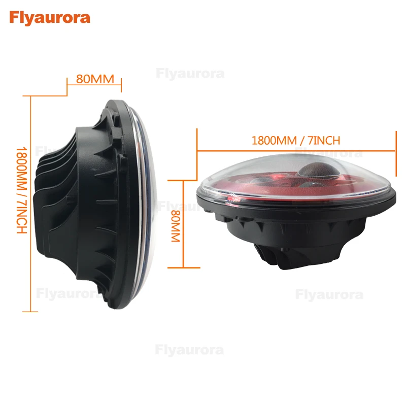 Фара для мотоцикла Road King 7 &quotLED H4 Проектор фары Замена + 4 5 дюймов противотуманная