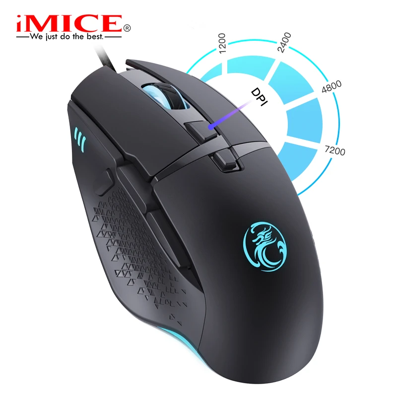 

Wired Gaming Mosue Gamer Computer Mouse Ergonomic Mause USB Mouse 8 Keys Customizable 8D 7200 DPI LED Gaming Mice For PC Gamer