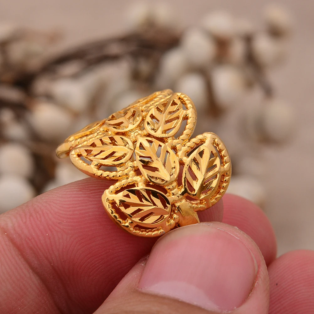 Эфиопский золотой цвет Дубай кольца для женщин Ближний Восток Аравия