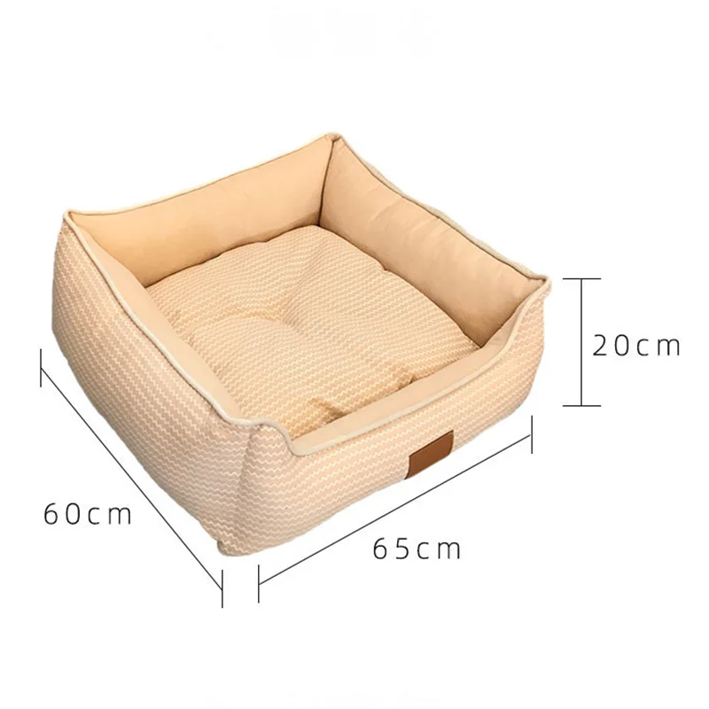 

Detachable Pet Bed Cats Dogs Lounger Sofas Striped Pet Couch Removable Mattress Puppy Kitten Products