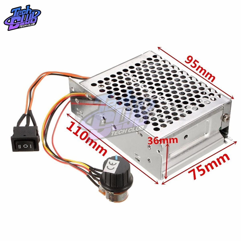 10-50 В постоянного тока 40 А контроллер скорости двигателя ШИМ 12 В/24 В/36 В/48