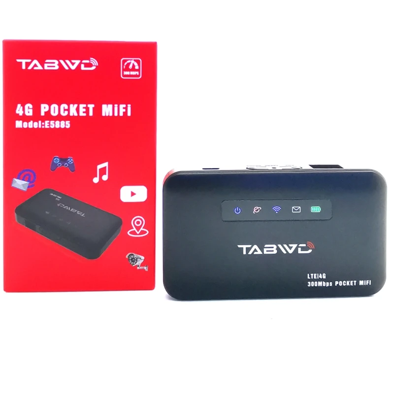 Карманный Wi-Fi роутер E5885 300 Мбит/с 4G слот для Sim-карты RJ45 Lan порт мини-роутер CPE