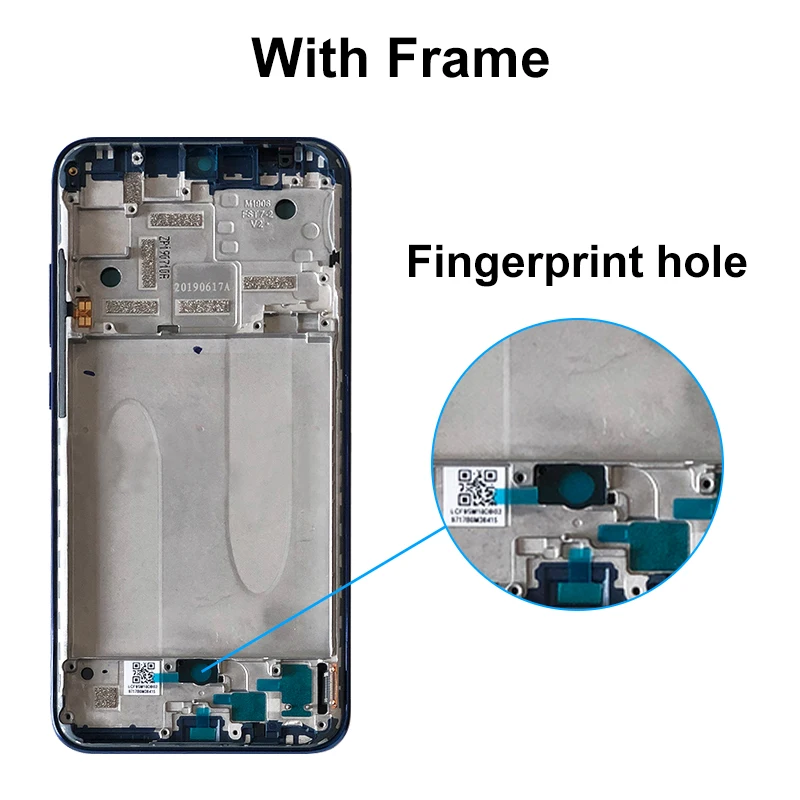 

Super Amoled For Xiaomi MI A3 LCD Display Touch Screen Digitizer For Xiaomi Mi CC9E Display With frame Replacement Parts