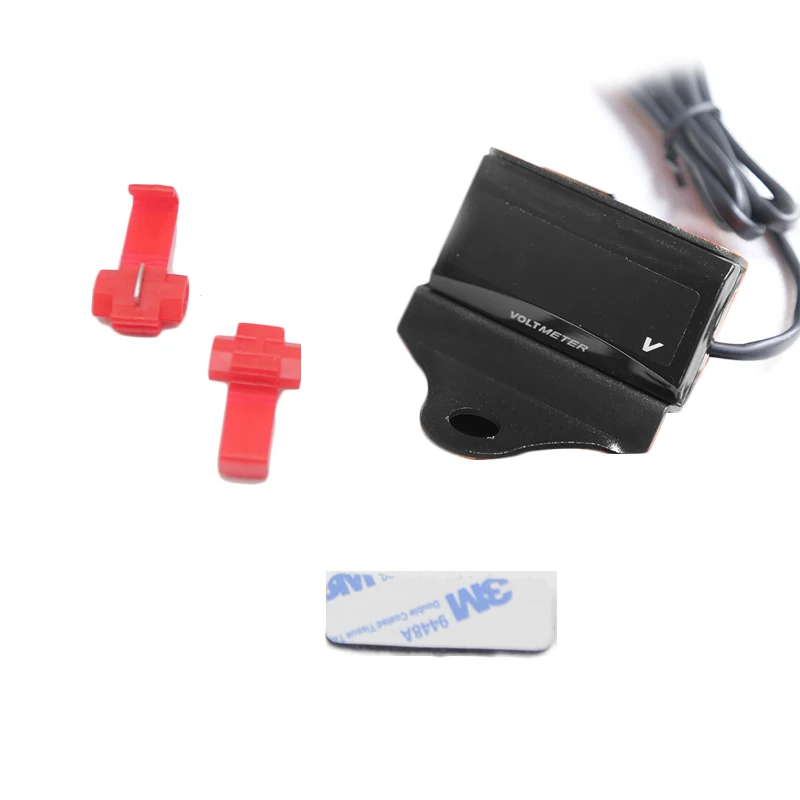 Вольтметр для мотоцикла Alconstar KOSO светодиодный цифровой дисплей мини измеритель