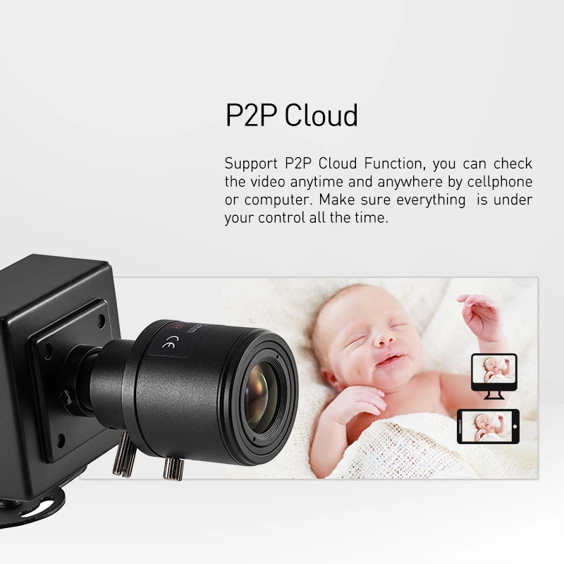 H.265 3MP 1296 P/1080 P 6 22 мм ip камера мини Тип ручной зум объектив для внутренней