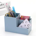 Креативная Многофункциональная подставка для ручек, Настольный ящик для хранения мусора, милые настольные аксессуары, кавайный Настольный органайзер, 1 шт.