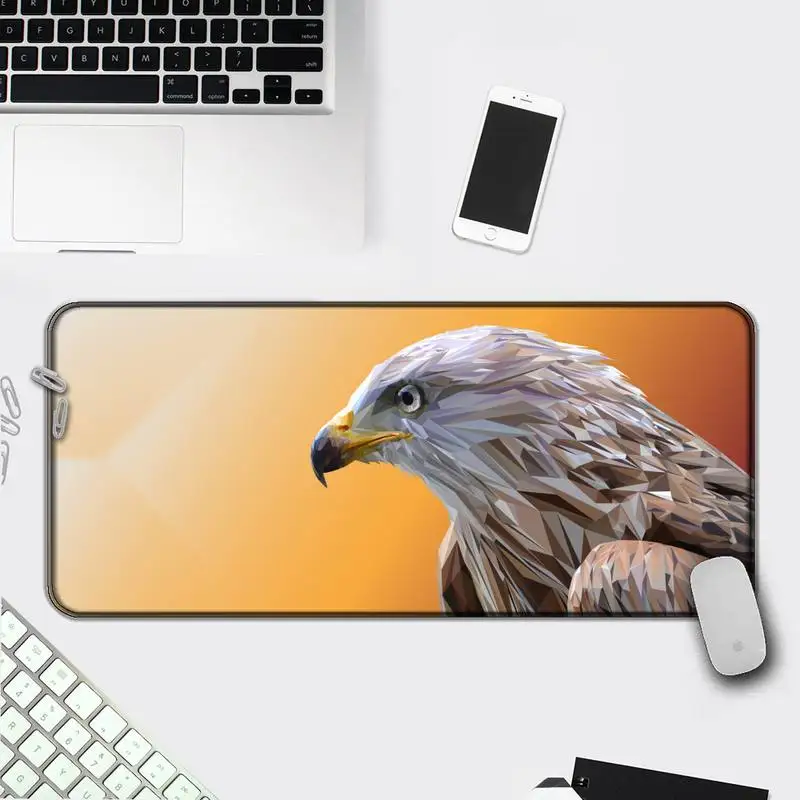 

Eagle Locking Edge Mouse Pad Game Computer Gaming Mousepad Anti-slip Natural Rubber with Locking Edge Gaming Mouse Mat