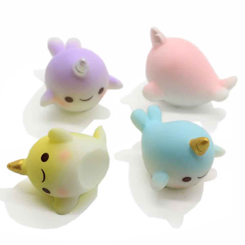 

10/20pcs Kawaii Cartoon Animal Whale Planar Resin Crafts Dolls Flatback Miniature for DIY Hair Bow Center Decoration