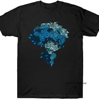 blue rose breathable soft loose t shirt printed summer unisex tops trendy short sleeve top black harajuku punk clothes