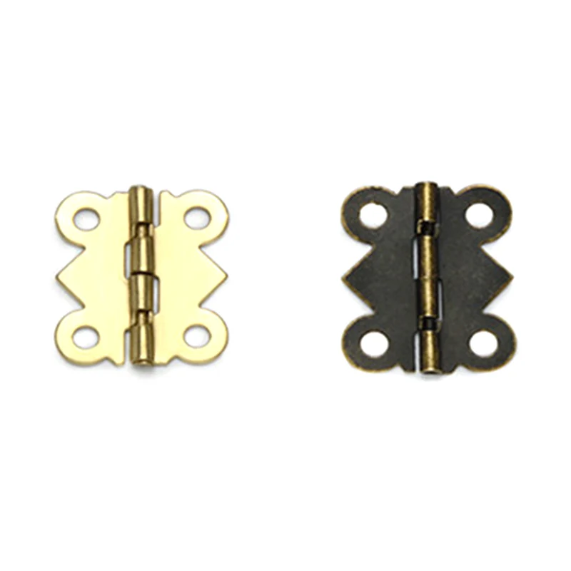 10 шт. петли с винтами в виде бабочек железными петлями шкатулка для ювелирных