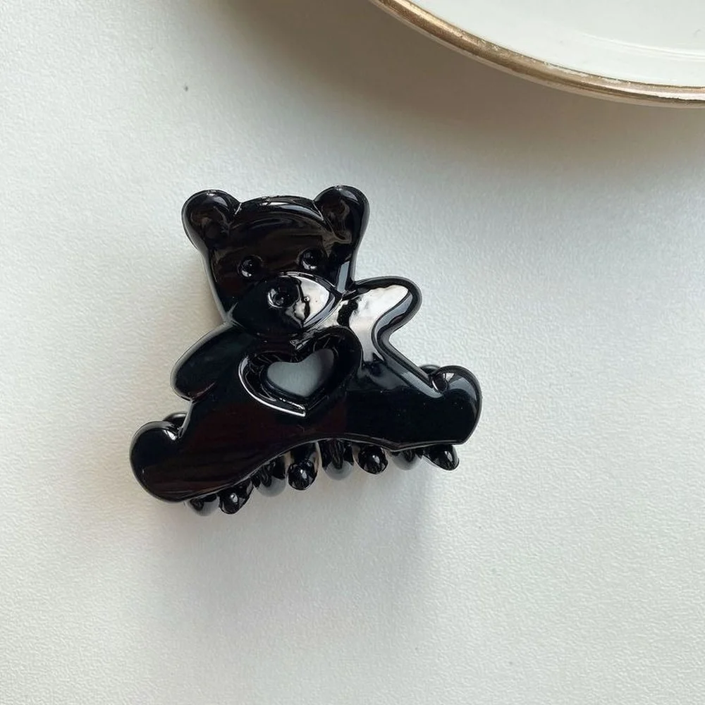 

2PC HOT Korean Kawaii Bear Hair Clip Claw Clamp for Women Girls Kids Hairpin Crab Headband Hair Washface Accessories Headwear