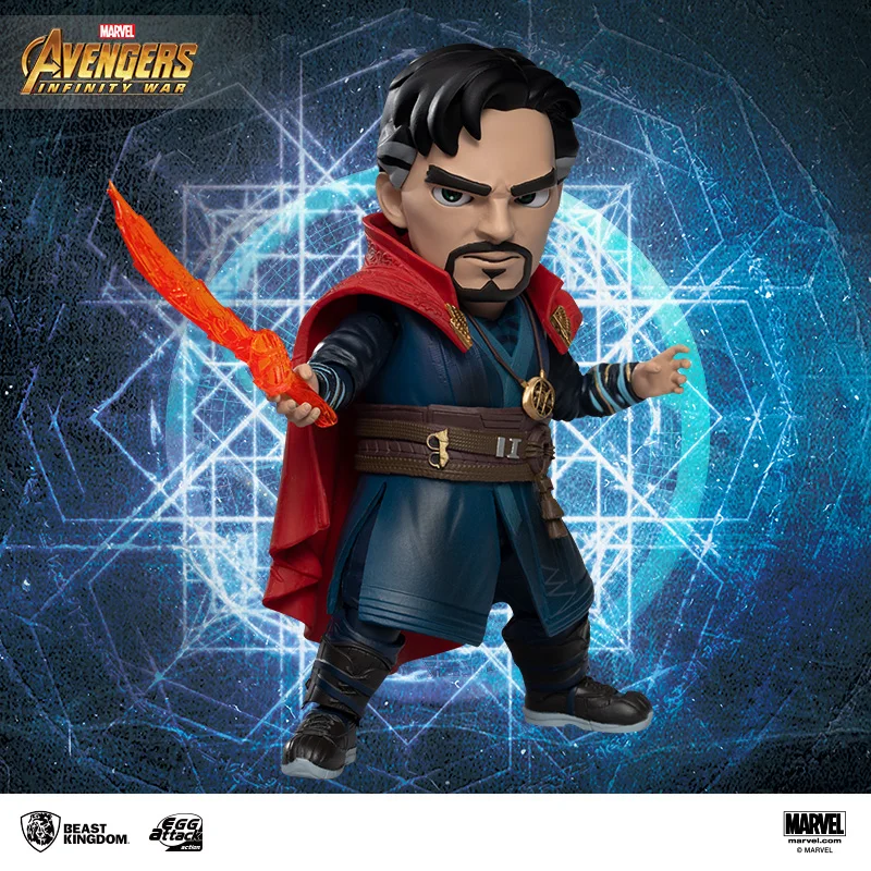

Beast kingdom Marvel 3 Infinity War Doctor Strange Magician Thousand Hands Guanyin Q version toy doll Model Kits Toy Figures