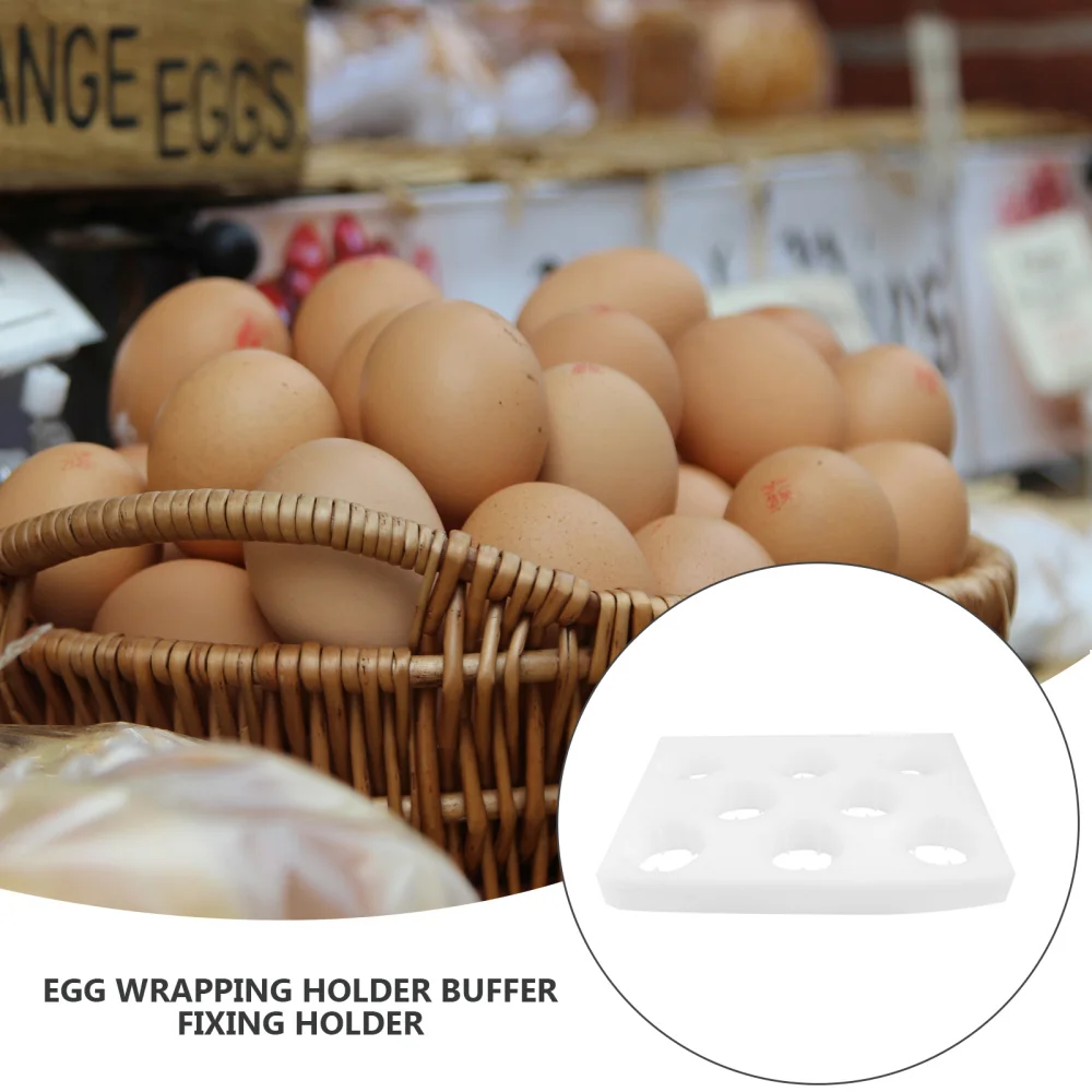 

2pcs Practical Egg Fixing Holders Shockproof 8 Grids Egg Holding Containers