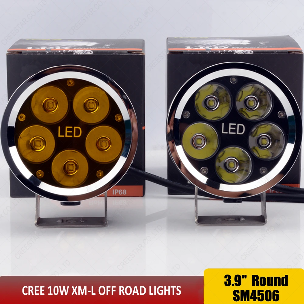 GDCREESTAR 4 дюйма 50 Вт мини круглый светодиодный рабочий светильник для 4x4