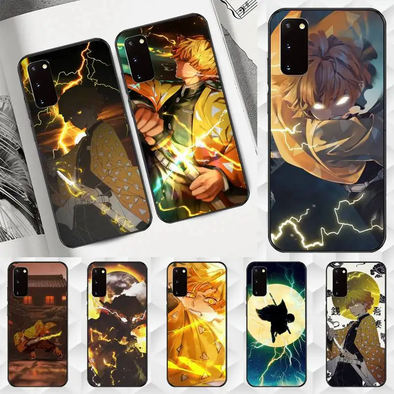 

HIMONBEN Demon Slayer Agatsuma Zenitsu Phone Case For Huawei P40 P30 P20 P10 P9 P8 lite pro Smart soft Cover Fundas