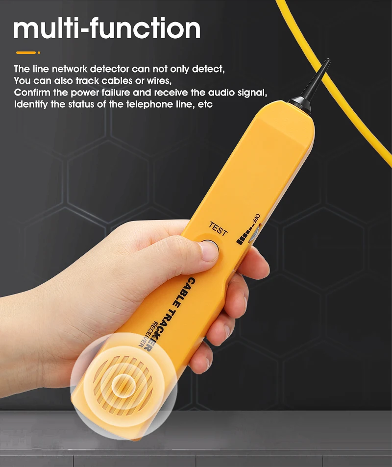 

Tracker Diagnose Tone Finder Telephone Wire Cable Tester Toner Tracer inder Detector Networking