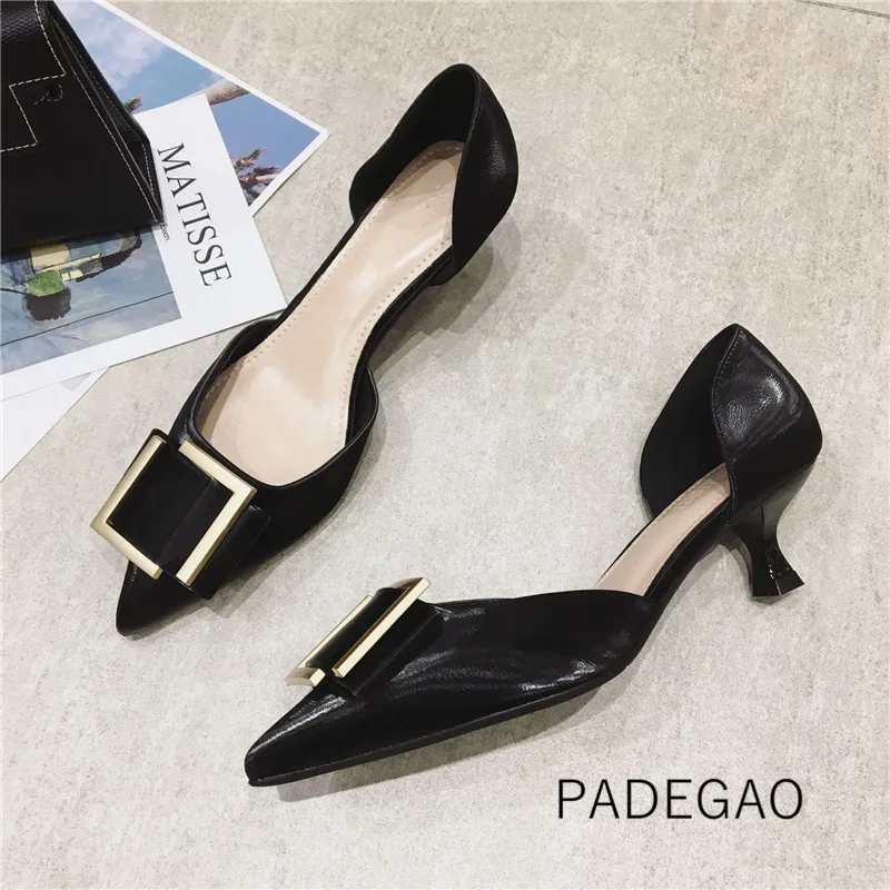 Женские туфли 2020 модные лаконичные привлекательные официальные однотонные