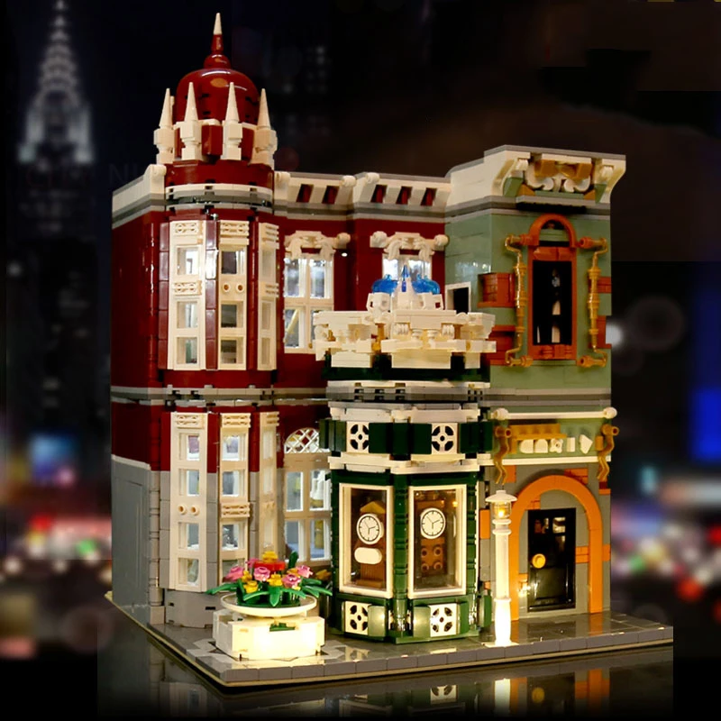 Форма KING MOC 16005 коллекционный античный магазин город улица вид строительные блоки