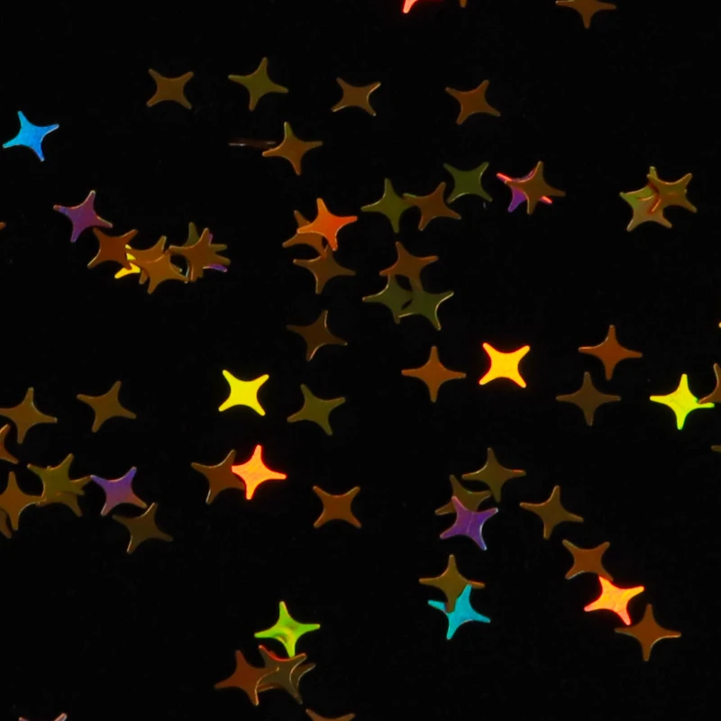 Золотистые и Серебристые голографические блестящие лазерные аксессуары для