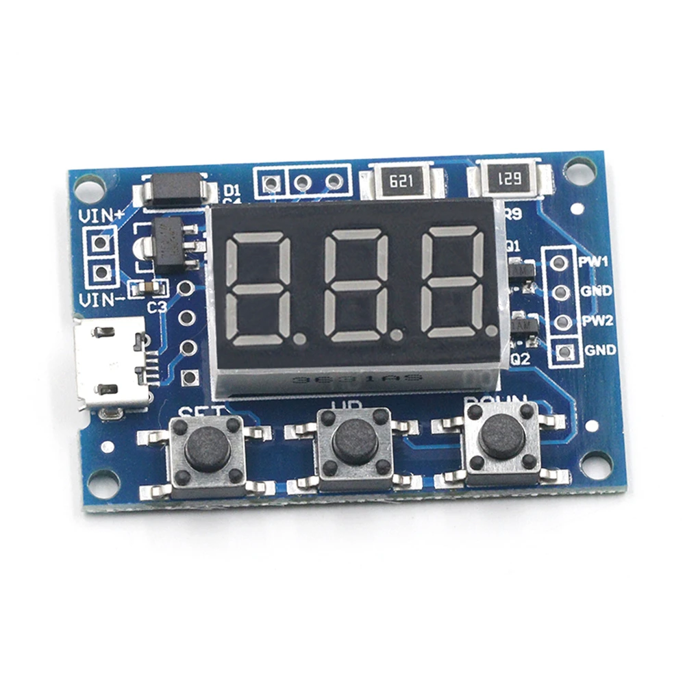 

DC 5-30V Micro USB 5V Power Independent PWM Generator 2 Channel Dual Way Digital LED Duty Cycle Pulse Frequency Board Module