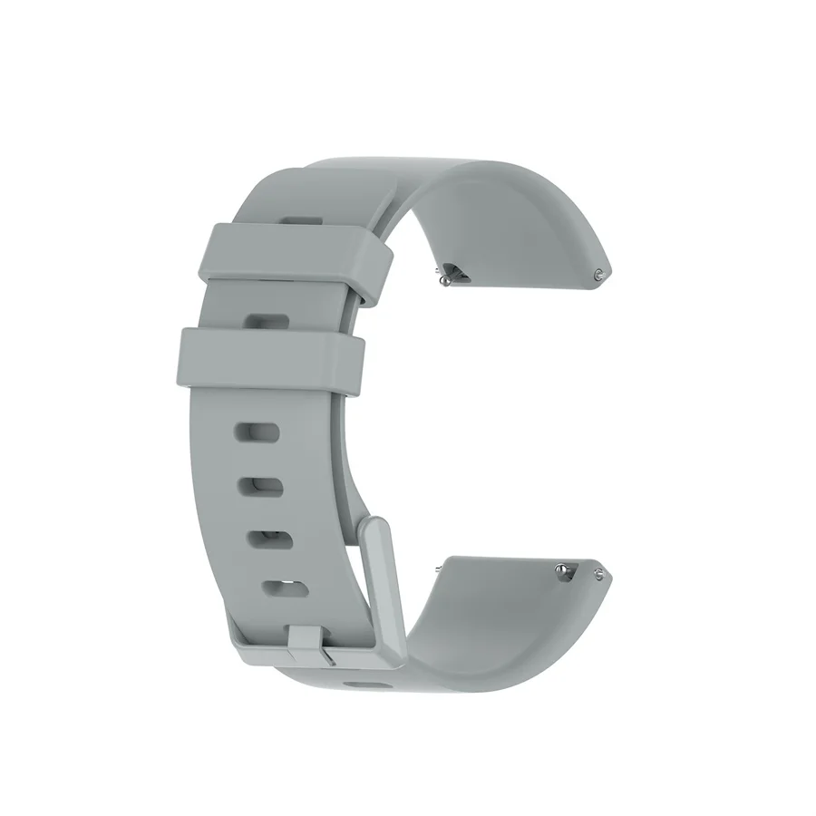 Серый Смарт-часы ремешок для Fitbit Versa2 23 мм силиконовый ремешок для Fitbit Versa/Versa lite/Versa 2 браслет спортивные аксессуары - Цвет: Серый