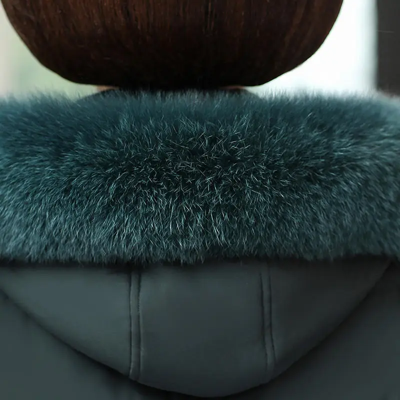 

Large Size XL-8XL Vintage Winter Jacket Women New Parkas Warm Thick Down Cotton Coat Female Hooded Casual Mom Winter Coats Q2974