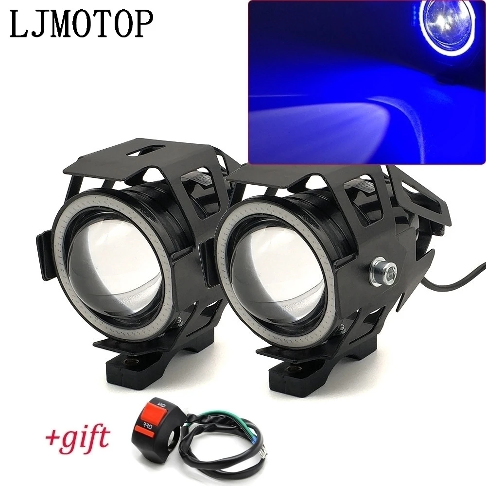 125W Motorcycle Headlight 3000LM Low Beam Flash U7 light LED auxiliary For Ducati MONSTER M620 M750 M900 748 |