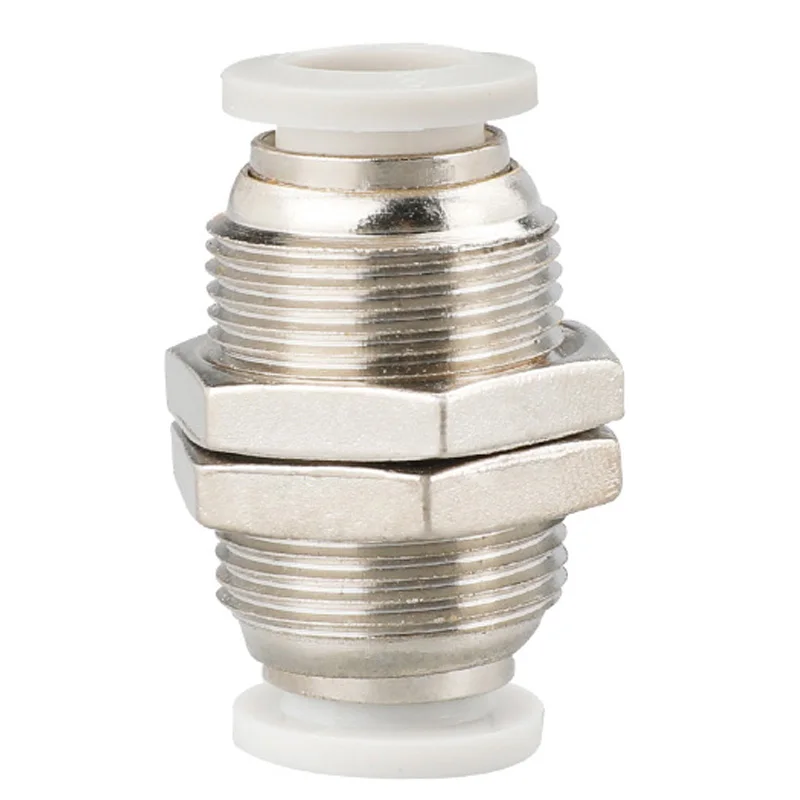 

Diaphragm through connector PM Pneumatic quick connector Quickly adjust the brass tube The outer diameter of the hose 4 to 12 mm