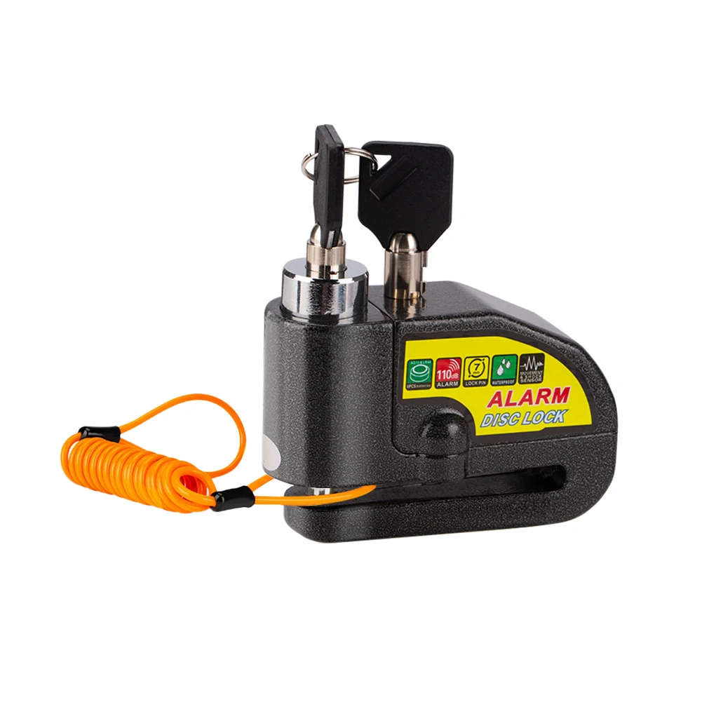 Замок сигнализации для мотоцикла 110 дБ защита от звука вора дисковый тормоз