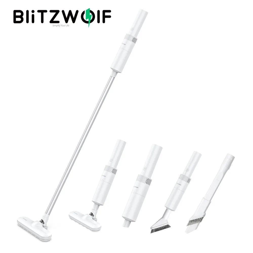 

BlitzWolf BW-HC2 Handheld Cordless Vacuum Cleaner 2200mAh Battery 15KPa Suction Multiple Brush Heads 3 layers Filtration System