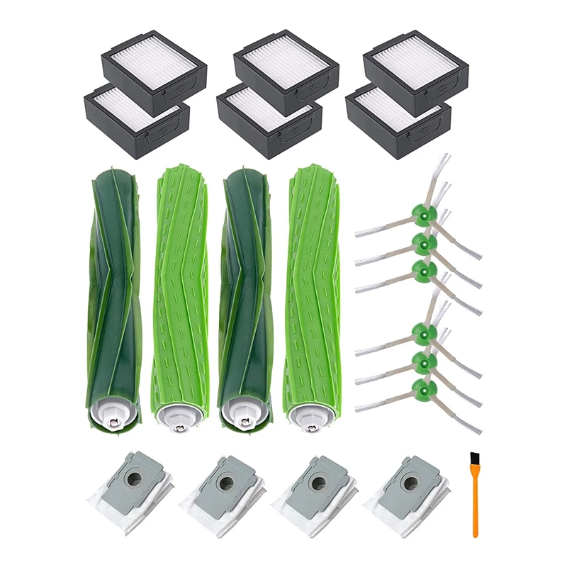 

Replacement Parts Kit for IRobot Roomba I & E Series I7 I7+ E5 E6 Rubber Brushes HEPA Filter Set Vacuum Accessories