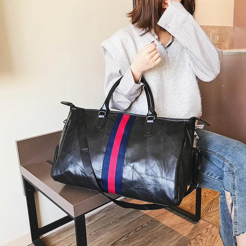 

Дорожная сумка YILIANHot из натуральной кожи для мужчин и женщин, чемодан для ручной клади из мягкой воловьей кожи, саквояж на плечо для мужчин и ...